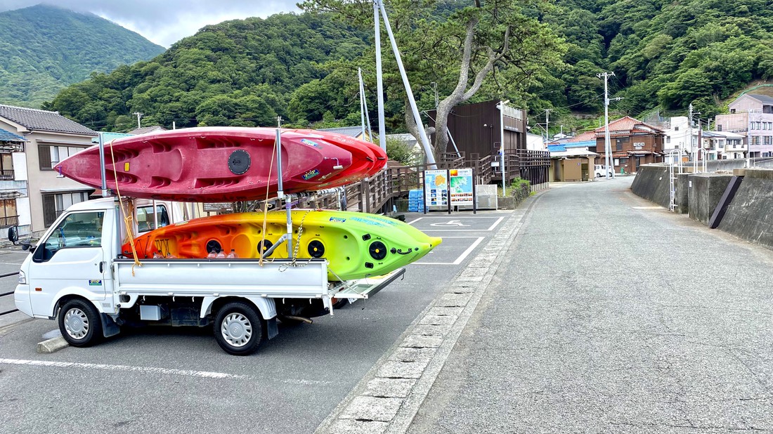 カヤック体験駐車場｜伊豆自然学校