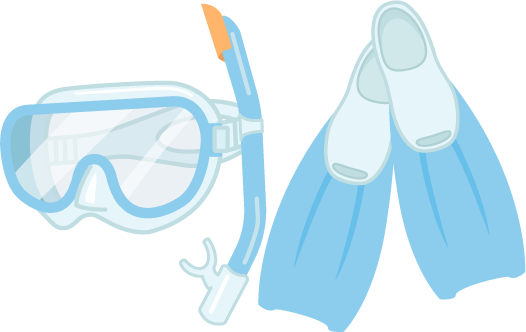 シュノーケリングセット